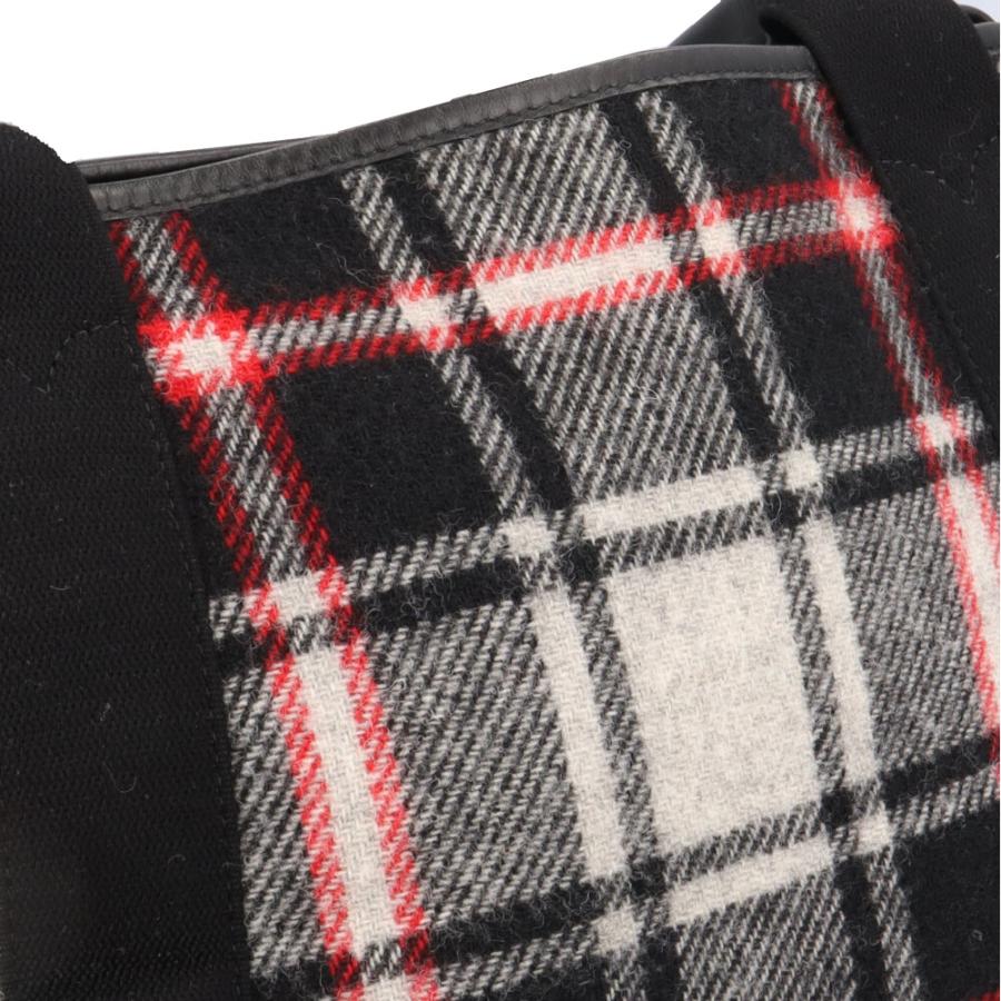 BALENCIAGA（バレンシアガ） タータンチェック柄 ネイビー カバス S