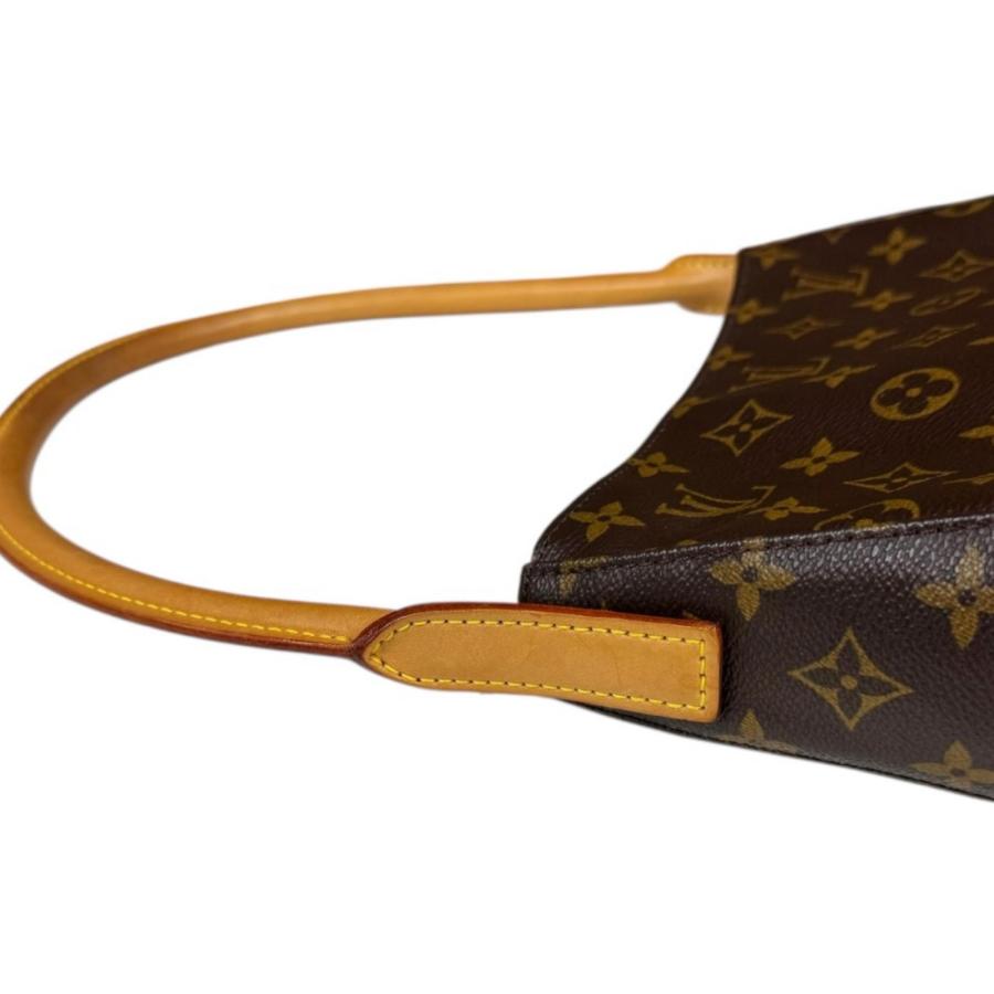 ルイ・ヴィトン LOUIS VUITTON ルーピングMM ショルダーバッグ バッグ PVCコーティングキャンバス レザー モノグラム レディース ブラウン系 M51146 【中古】 ルーピングMM モノグラム ショルダーバッグ PVC レザー ブラウン ルイ