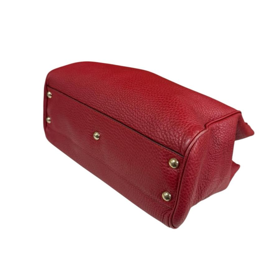 GUCCI（グッチ） バンブー ショルダーバッグ レザー 336032 レッド