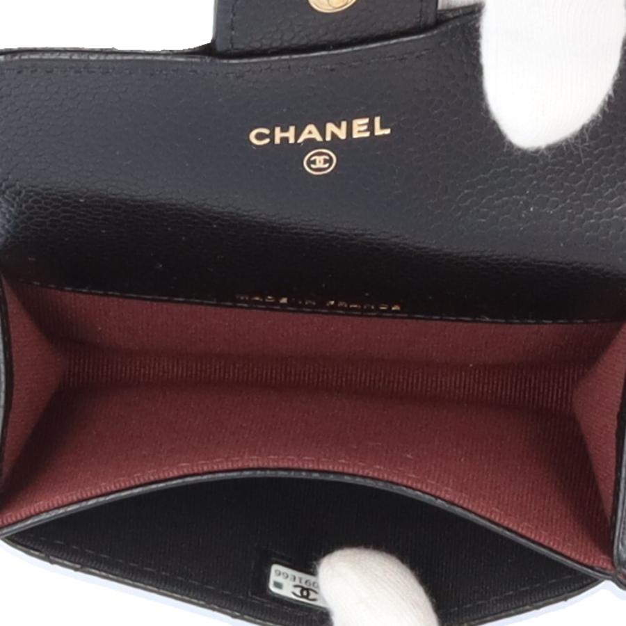 シャネル クラシックフラップカードケース カードケース キャビアスキン AP0214 レディース CHANEL  中古 R&Kリサイクルキング CHANEL（シャネル） クラシックフラップカードケース カードケース