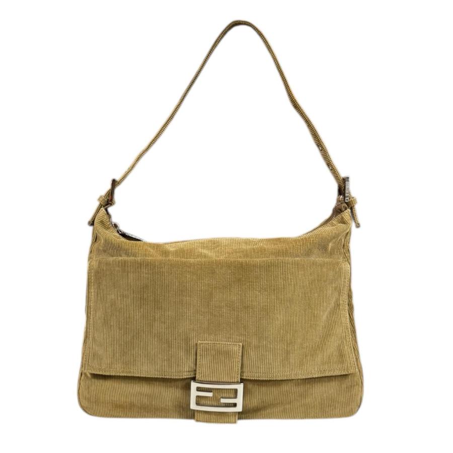 フェンディ FENDI バッグ ショルダーバッグ マンマバケット コーデュロイ カバン レディース ブラウン FENDI - フェンディ FENDI バッグ ショルダーバッグ マンマバケット