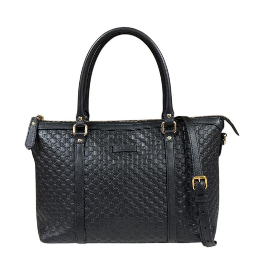 GUCCI グッチ マイクロシマ ブラック 黒 GUCCI（グッチ） アウトレット品 マイクロ シマ ショルダーバッグ