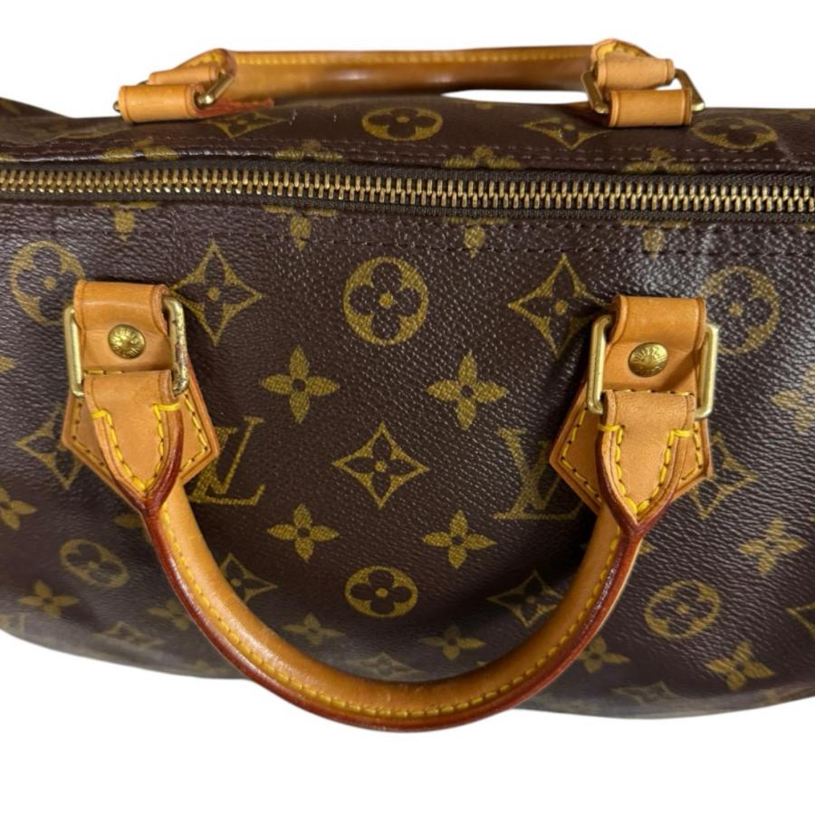 LOUIS VUITTON ハンドバッグ モノグラム スピーディ30 ブラウン LOUIS