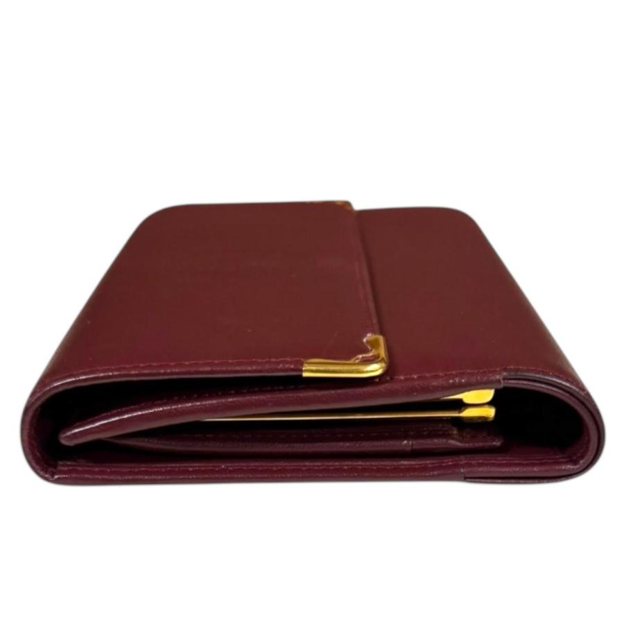 wan3 未使用 カルティエ Cartier マストライン コンパクト財布 Cartier（カルティエ） マストライン 三つ折り財布 レザー L3000087
