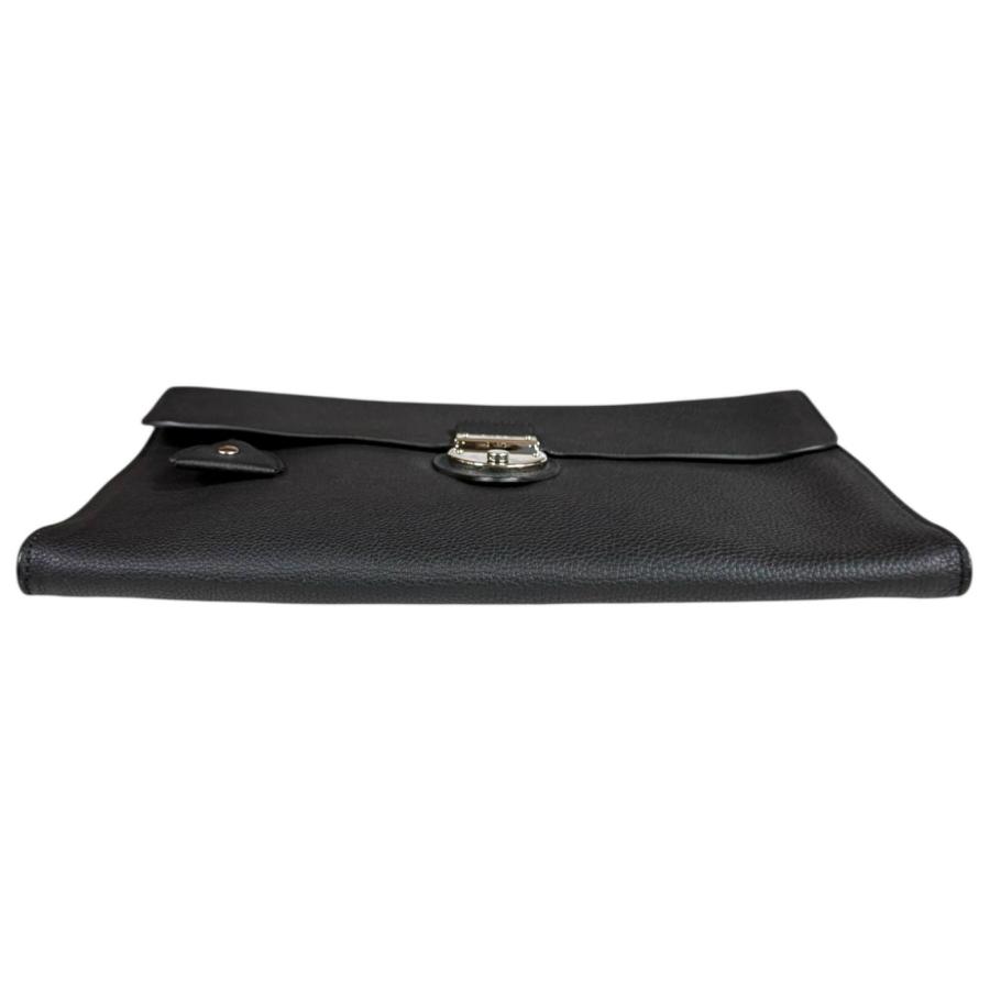 GUCCI ブラック レザー クラッチバッグ バッグ グッチ クラッチバッグ美品 黒 レザー