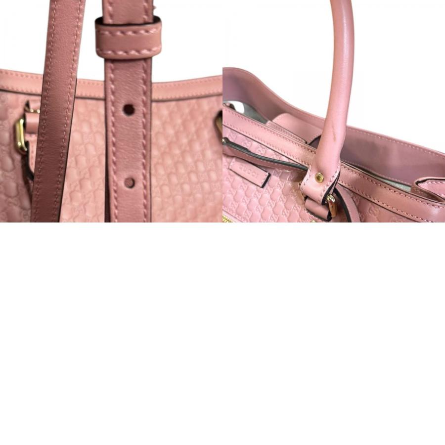 美品】GUCCI グッチマイクログッチシマショルダーバッグレザーピンク