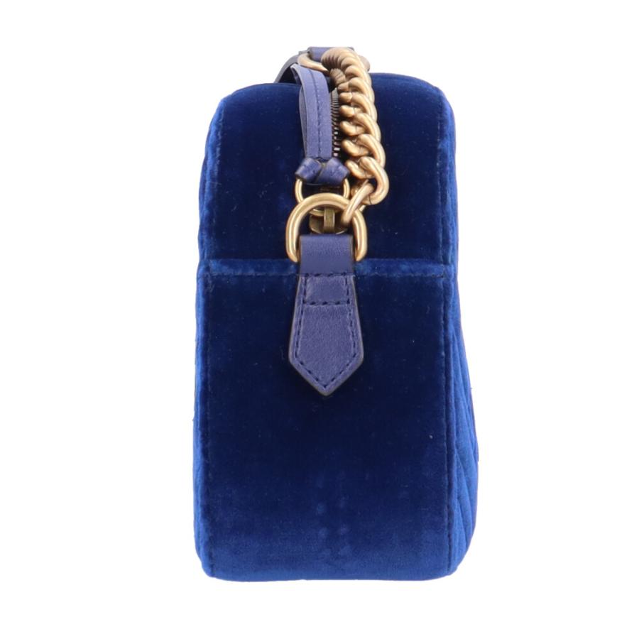 GUCCI　グッチ　マーモント　オフィディア　ハンドバッグ　ベロア GUCCI（グッチ） マーモント ショルダーバッグ ベロア 447632 ブルー