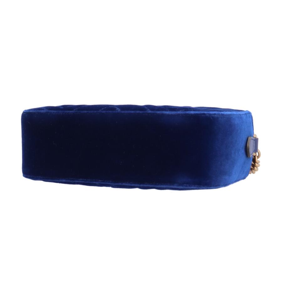 GUCCI（グッチ） マーモント ショルダーバッグ ベロア 447632 ブルー