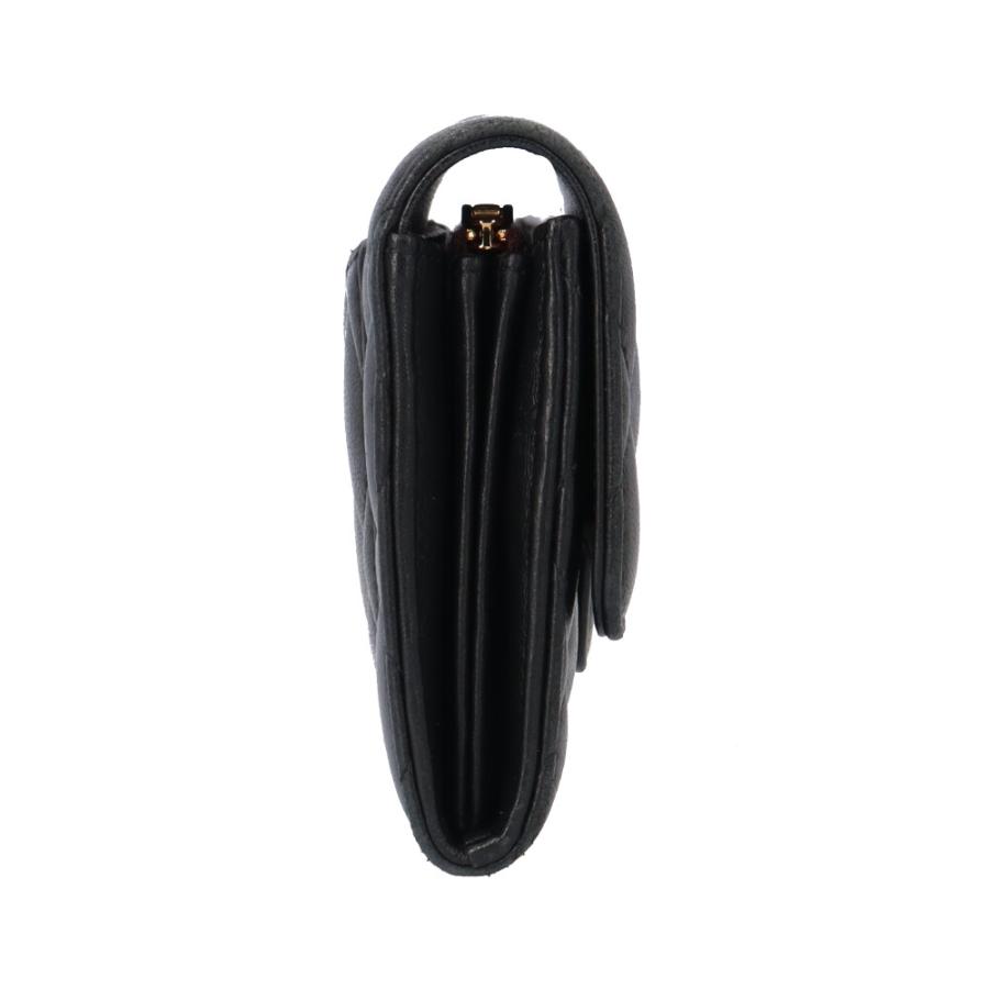 ★3日以内返品可★ 極美品 CHANEL シャネル ラムスキン マトラッセ クラシック ロング フラップ ウォレット AP0241 長財布 イエロー ラムスキン レディース CHANEL（シャネル） AP0241 クラシック ロングフラップウォレット