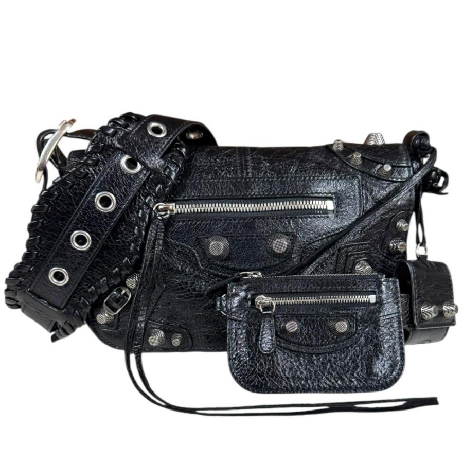 バレンシアガ BALENCIAGA ル カゴール ミニ ショルダーバッグ【中古】 BALENCIAGA（バレンシアガ） ル・カゴール フラップバッグ ショルダー