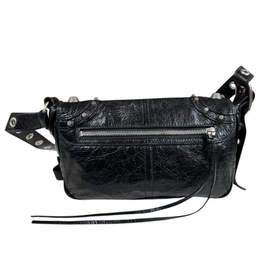 バレンシアガ ル・カゴール フラップバッグ  ショルダーバッグ ブラック ユニセックス BALENCIAGA  中古 BALENCIAGA（バレンシアガ） ル・カゴール フラップバッグ ショルダー