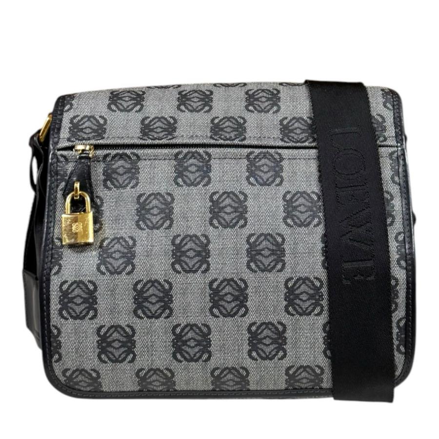 LOEWE（ロエベ） アナグラム ショルダーバッグ PVC グレー レディース