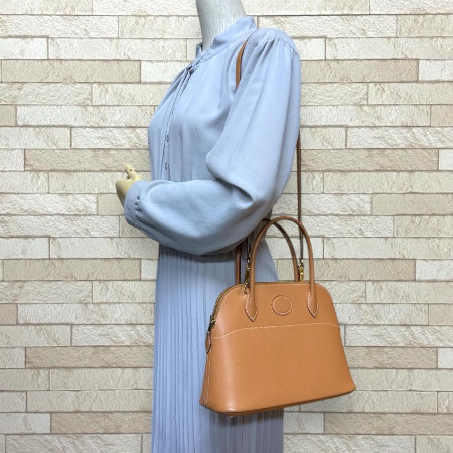 ☆美品☆HERMES ボリード45 ハンドバッグ トラベルバッグ ライト