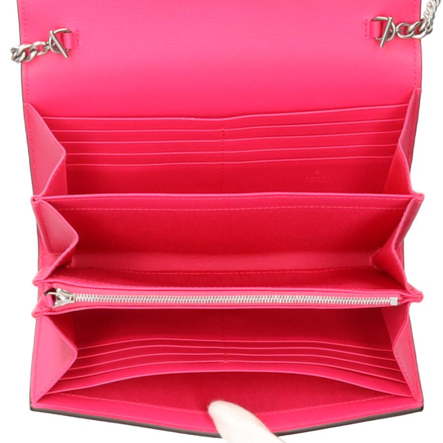 グッチ GUCCI GUCCYセガロゴ ショルダーバッグ レザー ピンク  