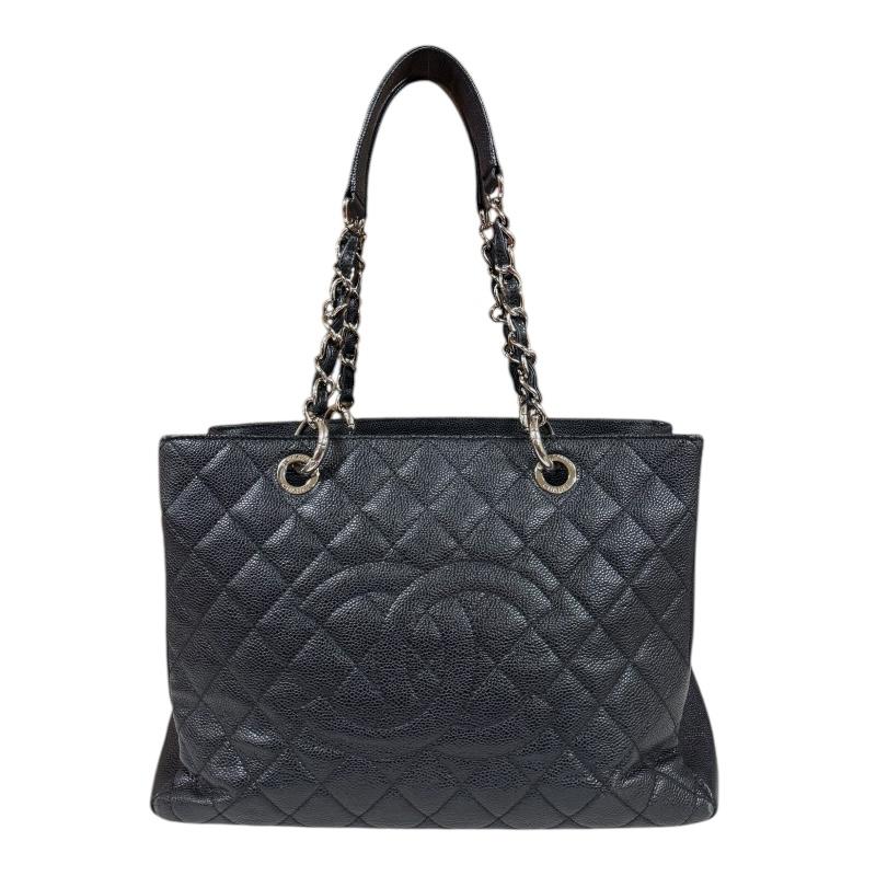 シャネル GSTトート マトラッセ トートバッグ キャビアスキン A50995 ブラック レディース CHANEL  中古 R&Kリサイクルキング CHANEL（シャネル） GSTトート マトラッセ トートバッグ キャビア