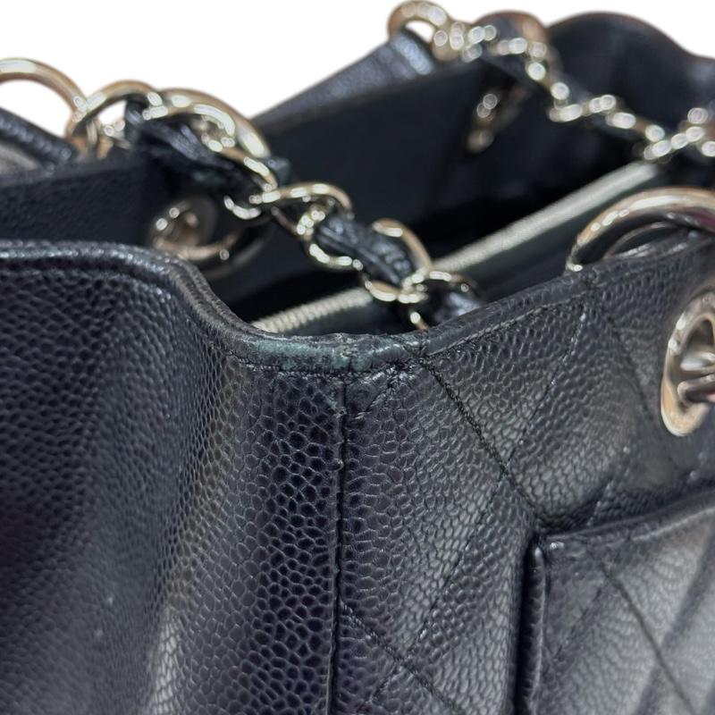 シャネル GSTトート マトラッセ トートバッグ キャビアスキン A50995 ブラック レディース CHANEL  中古 R&Kリサイクルキング CHANEL（シャネル） GSTトート マトラッセ トートバッグ キャビア