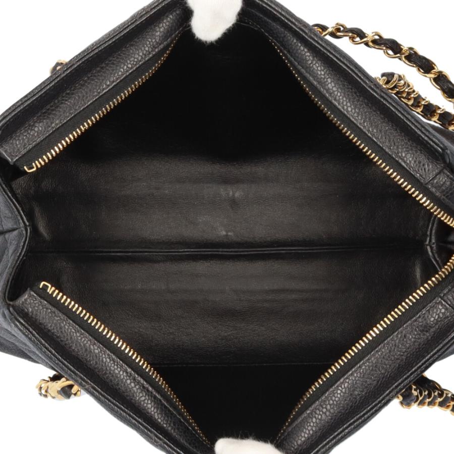 シャネル ショルダーバッグ キャビアスキン ブラック レディース CHANEL  中古 R&Kリサイクルキング CHANEL（シャネル） ショルダーバッグ キャビアスキン ブラック