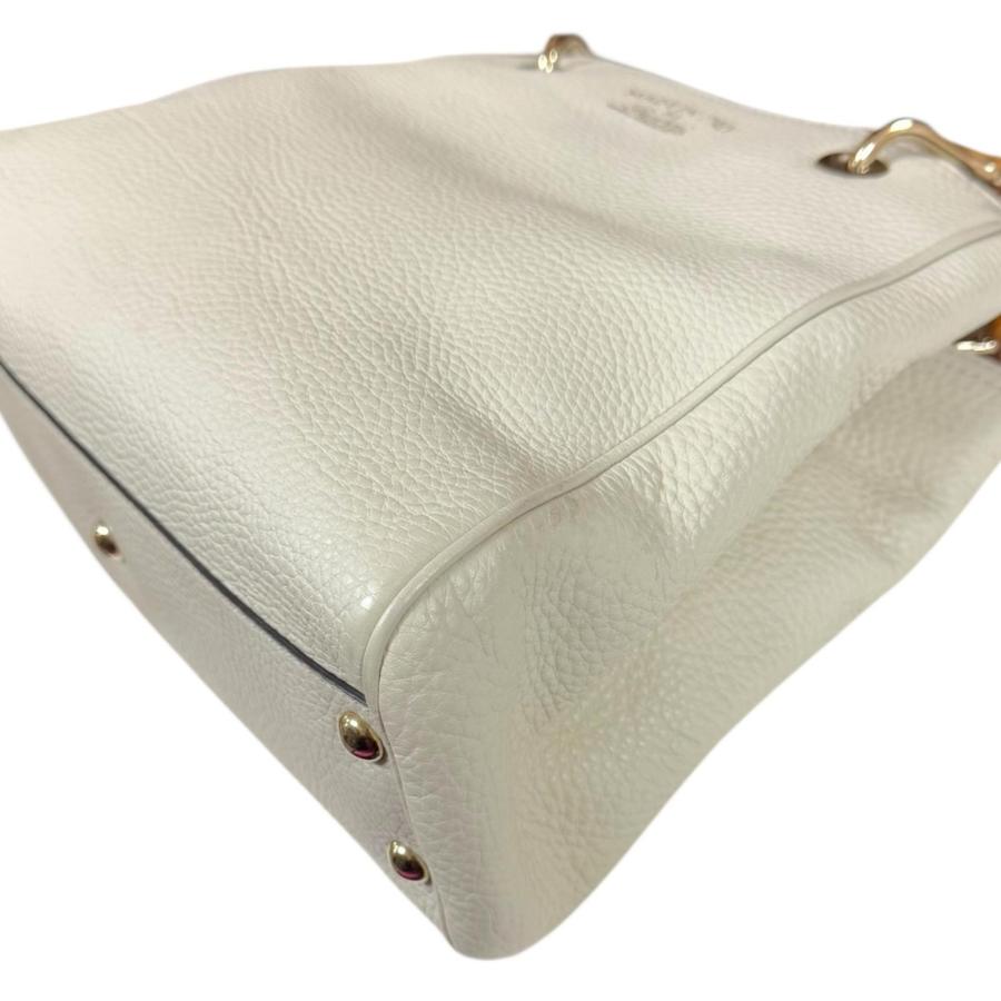 GUCCI（グッチ） バンブー ショルダーバッグ レザー 336032 ホワイト