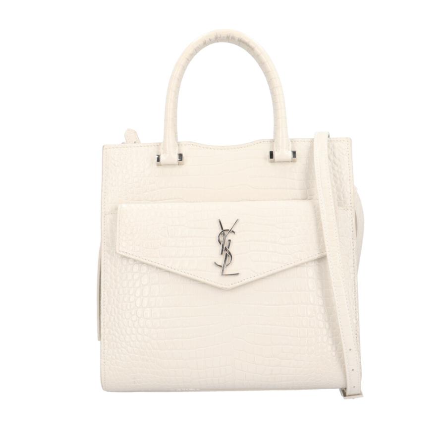 サンローラン アップタウン スモール ショルダーバッグ 561203 ホワイト レディース SAINT LAURENT  中古 サンローラン アップタウン スモール ショルダーバッグ 561203