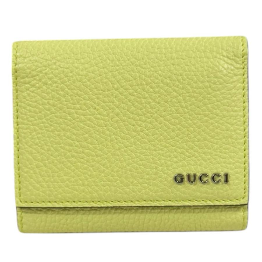 GUCCI（グッチ） ロゴ 三つ折りウォレット 三つ折り財布 レザー 771210