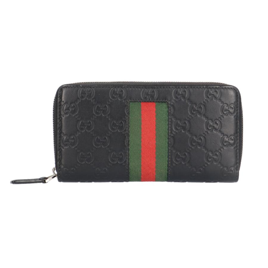 GUCCI（グッチ） グッチシマ ウェブ 長財布 レザー 408831 ユニ