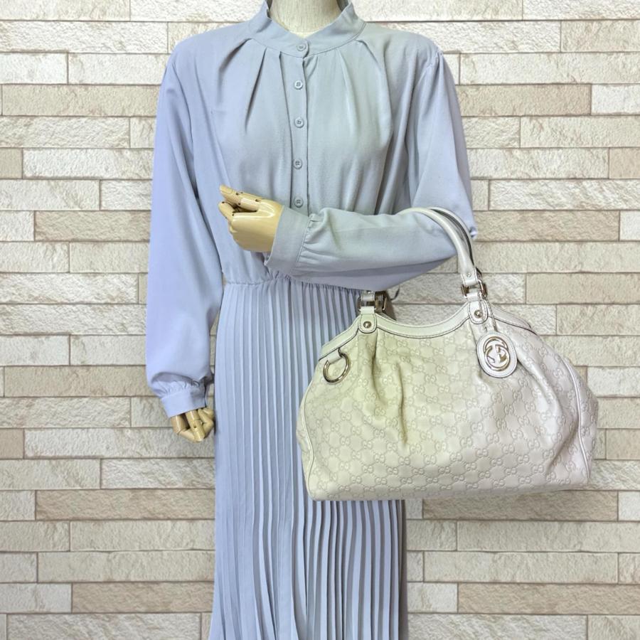 GUCCI（グッチ） スーキー グッチシマ ハンドバッグ レザー 211944