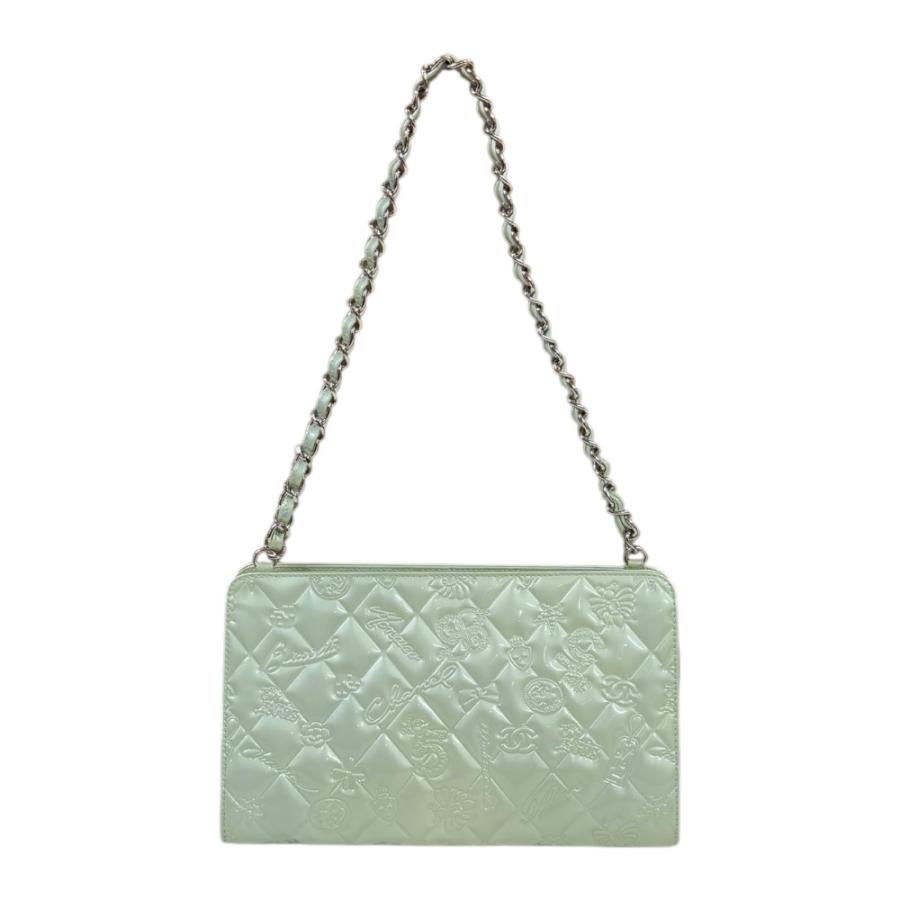 CHANEL シャネル アイコン ショルダーバッグ パテントレザー A37156  