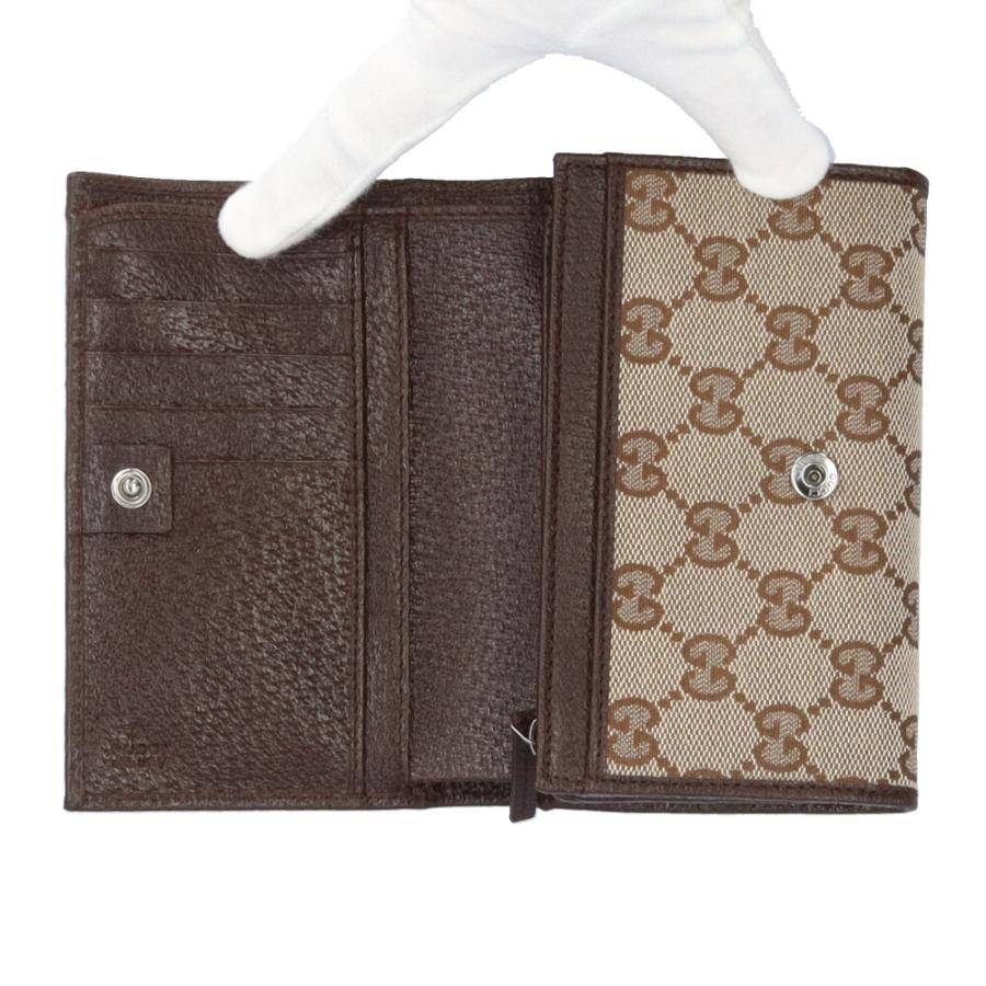 ロ*タ様 【新品未使用】GUCCI(グッチ) 2つ折り財布 GUCCI（グッチ） 二つ折り財布 GGキャンバス 154258 ユニセックス 中古