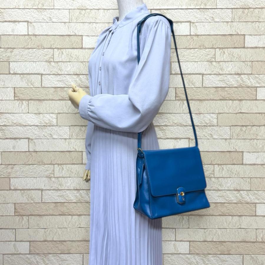 BALENCIAGA（バレンシアガ） ショルダーバッグ レザー 293862 ブルー 