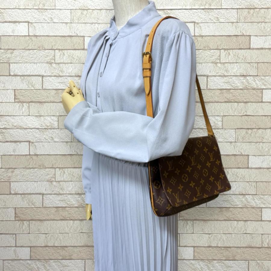 綺麗 LOUIS VUITTON ルイヴィトン ミュゼットタンゴ ショート ミニバッグ ヴィンテージ モノグラム ショルダーバッグ PVC ブラウン レディース【中古】 LOUIS VUITTON（ルイ・ヴィトン） ミュゼットタンゴ ショート