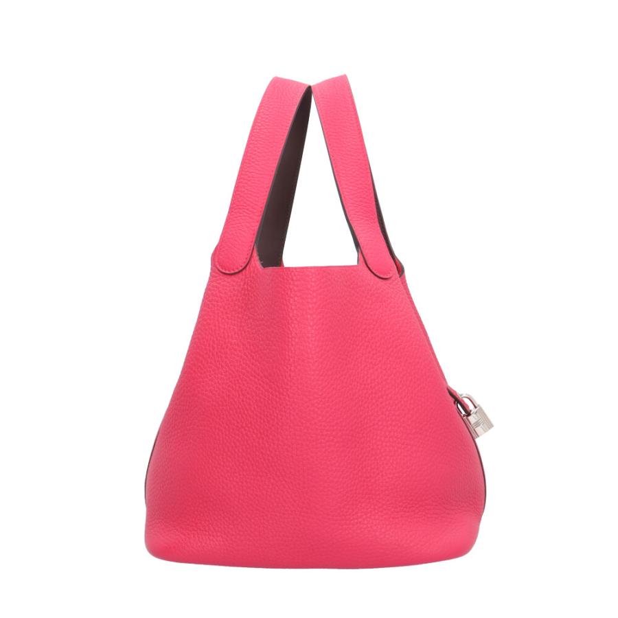 HERMES（エルメス） ピコタンロックMM ハンドバッグ レザー ピンク