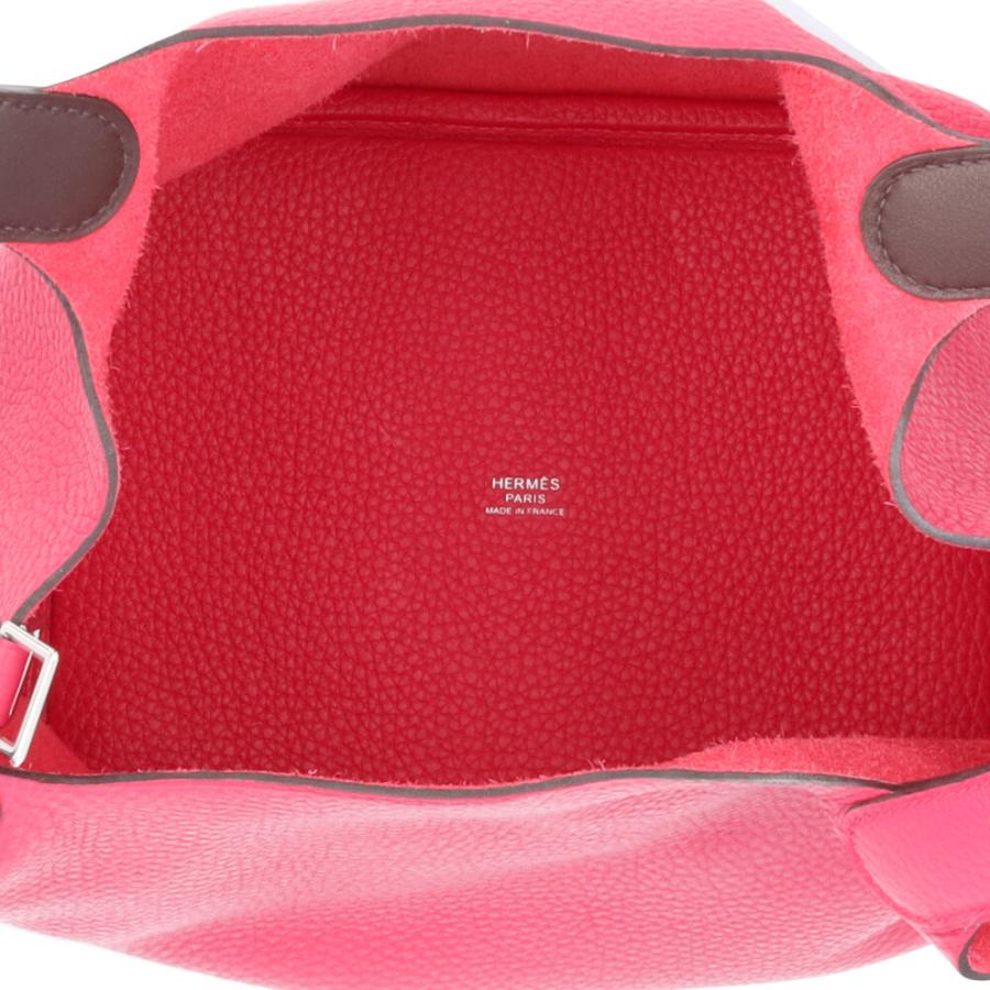 HERMES（エルメス） ピコタンロックMM ハンドバッグ レザー ピンク
