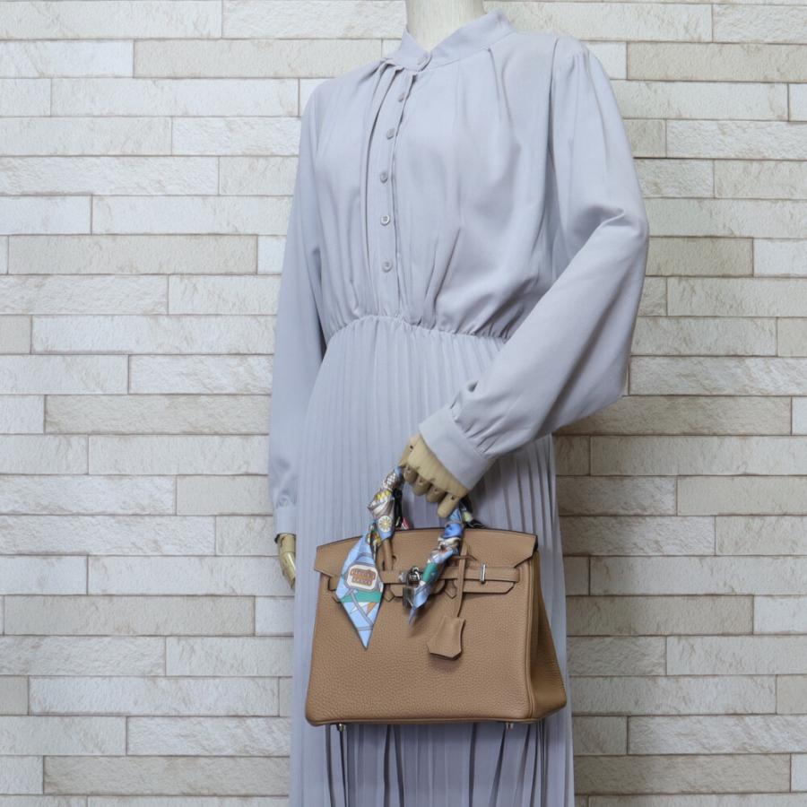 HERMES（エルメス） バーキン25 ハンドバッグ レザー ベージュ