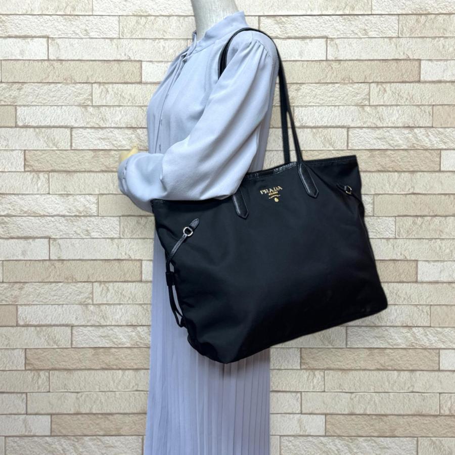 PRADA（プラダ） トートバッグ ナイロン BR4001 ブラック レディース