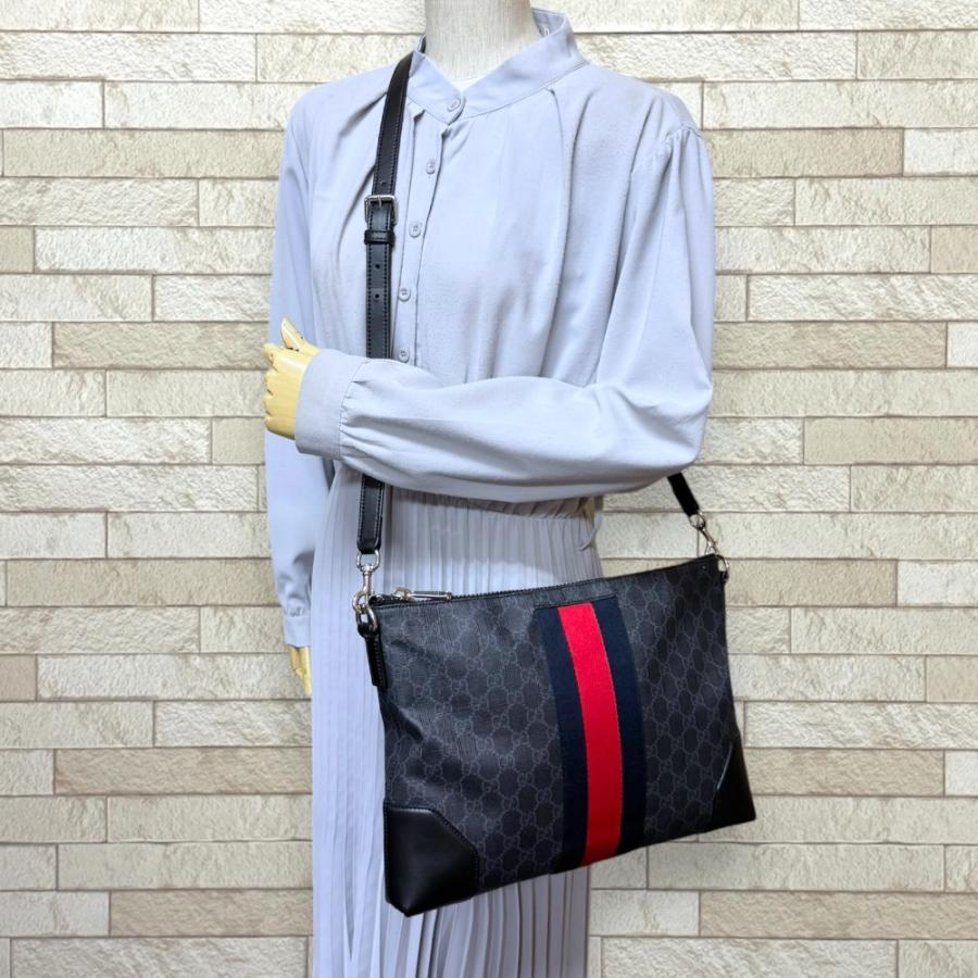 GUCCI（グッチ） GGスプリーム シェリーライン ショルダーバッグ GG