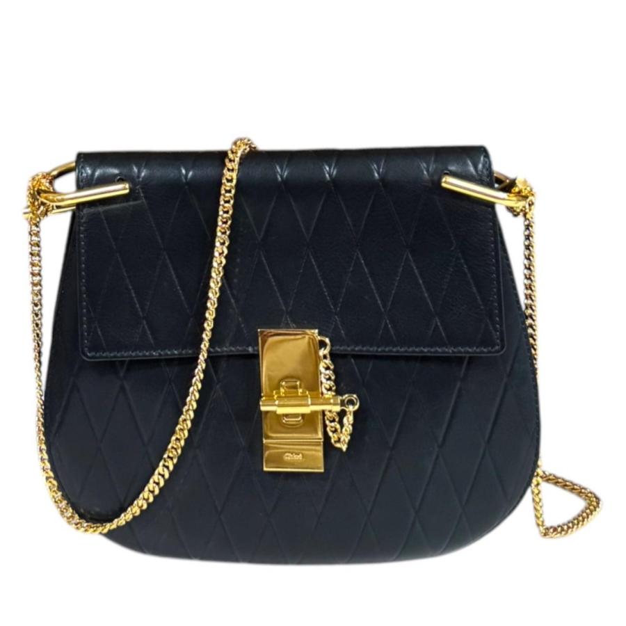 Chloe（クロエ） ドリュー ショルダーバッグ レザー ブラック