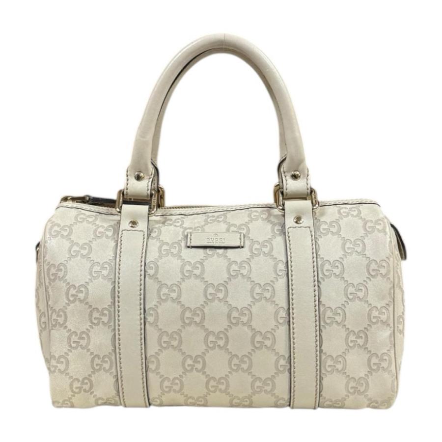 GUCCI（グッチ） ミニボストンバッグ グッチシマ ハンドバッグ レザー