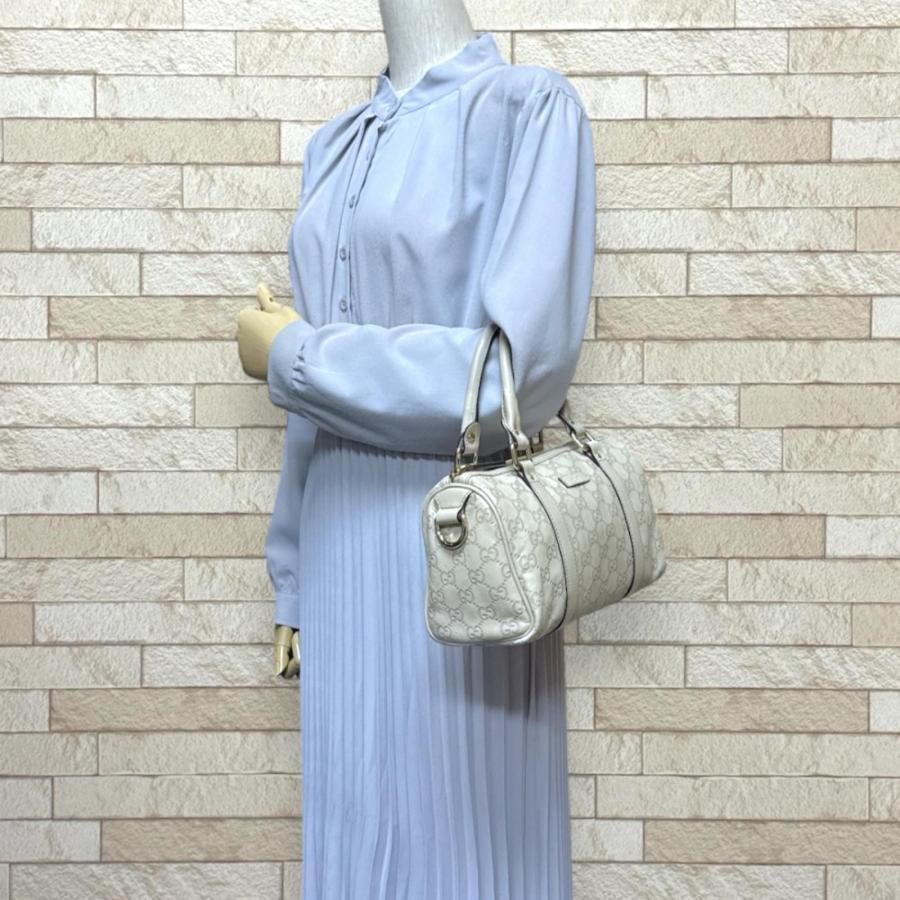 グッチ ミニボストンバッグ レザー GUCCI（グッチ） ミニボストンバッグ グッチシマ ハンドバッグ レザー
