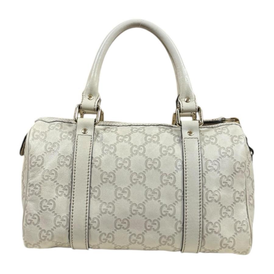 GUCCI（グッチ） ミニボストンバッグ グッチシマ ハンドバッグ レザー