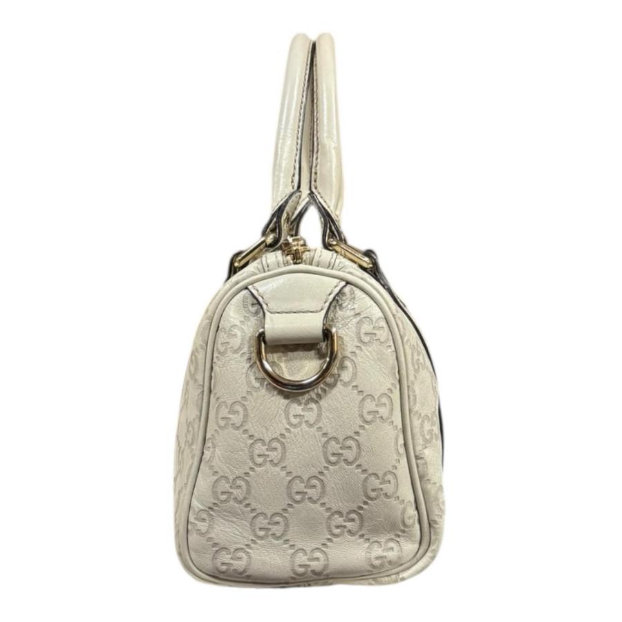 GUCCI（グッチ） ミニボストンバッグ グッチシマ ハンドバッグ レザー