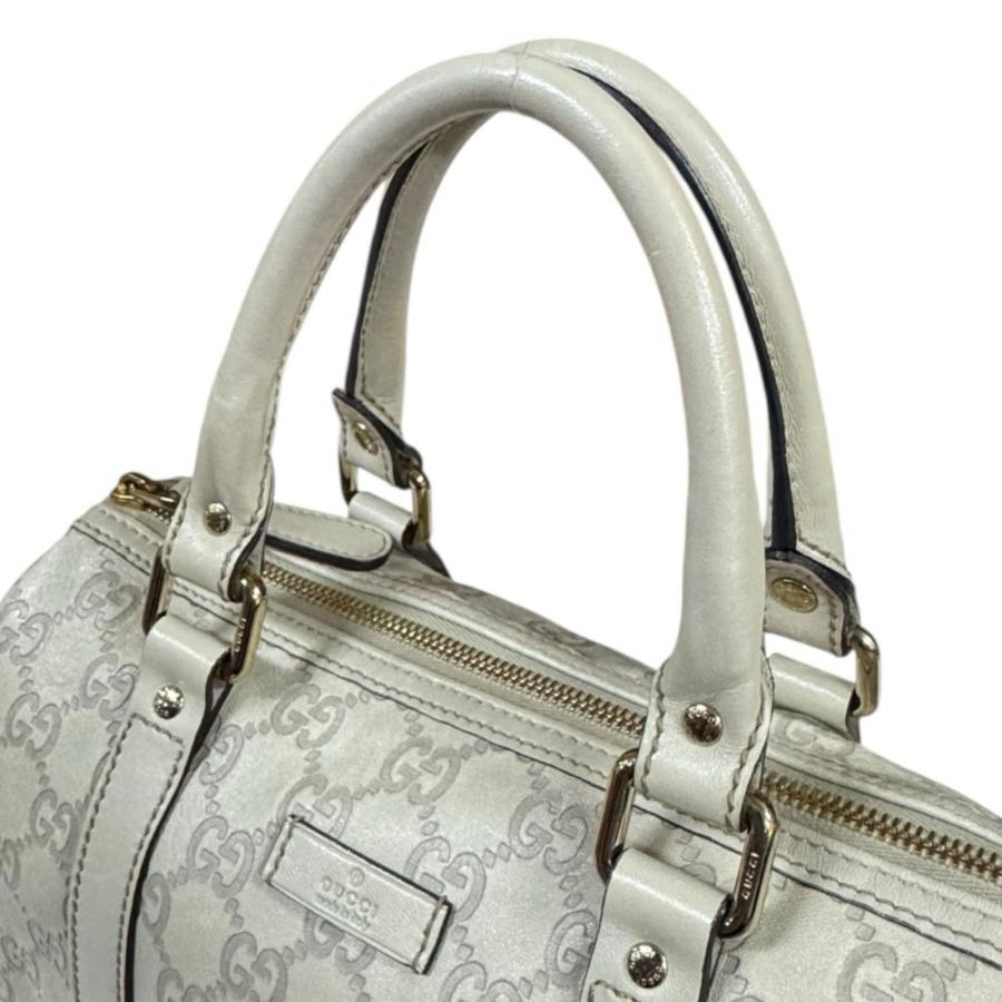 GUCCI（グッチ） ミニボストンバッグ グッチシマ ハンドバッグ レザー