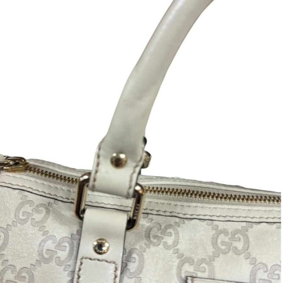 GUCCI（グッチ） ミニボストンバッグ グッチシマ ハンドバッグ レザー