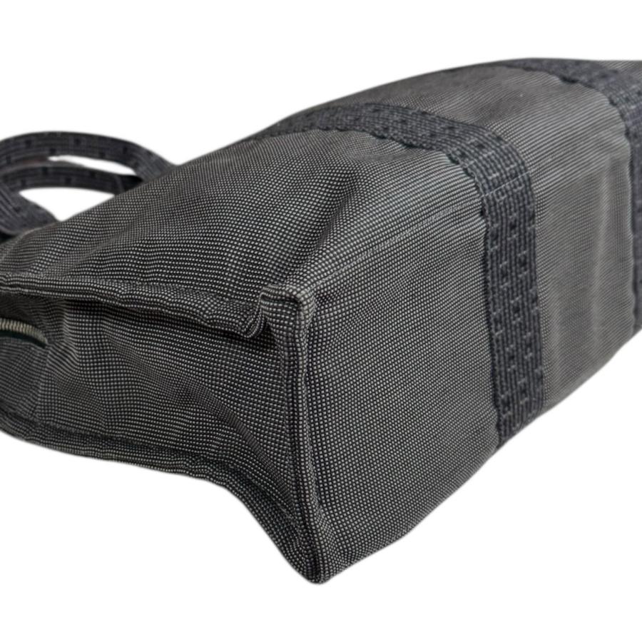 【美品】HERMÈS エルメス エールラインMM トートバッグ グレー HERMES（エルメス） エールライントート MM トートバッグ ナイロン