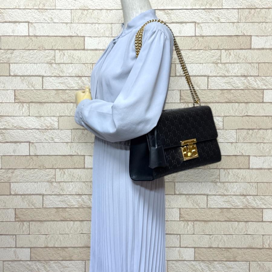 GUCCI グッチショルダーバッグ GUCCI グッチ グッチシマ ショルダーバッグ レザー 409486