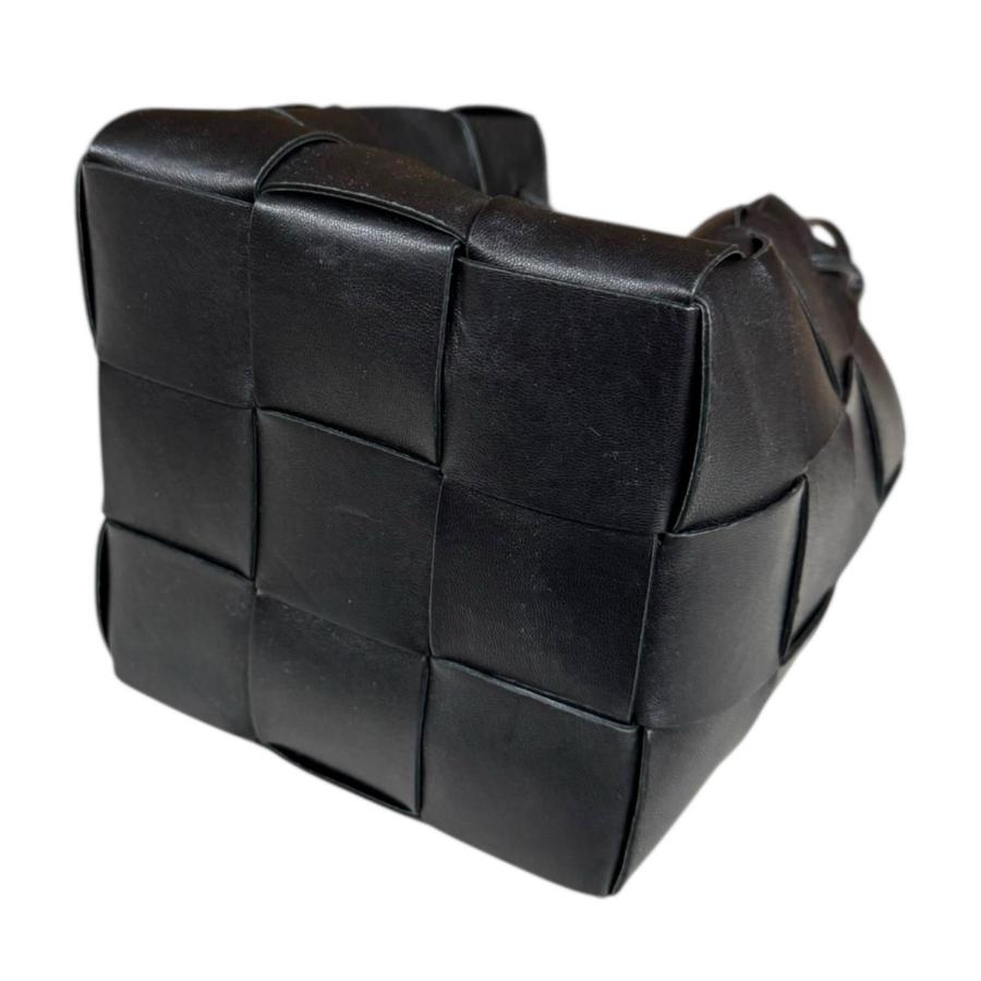 【ロンパース様用】BOTTEGA VENETA カセット バケットバッグ 黒 ボッテガヴェネタ スモール カセット バケットバッグ マキシイントレ