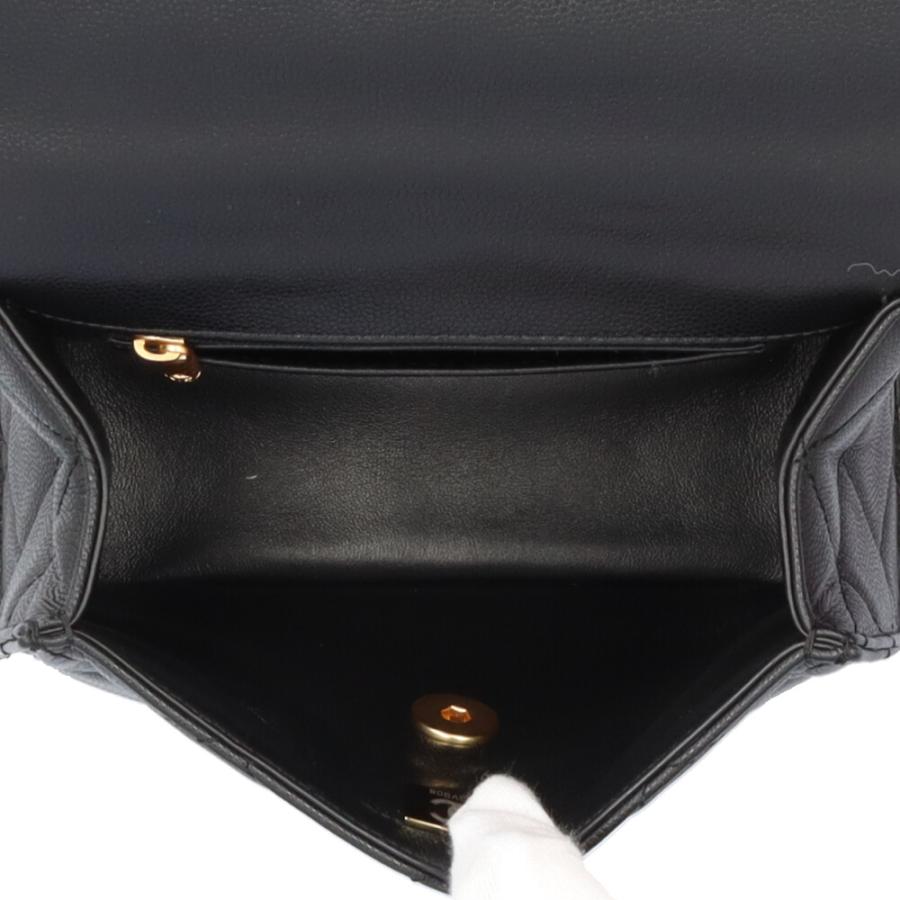 シャネル CHANEL ミニマトラッセ18 キャビアスキン ショルダー【中古】 CHANEL シャネル ミニマトラッセ ショルダーバッグ キャビアスキン