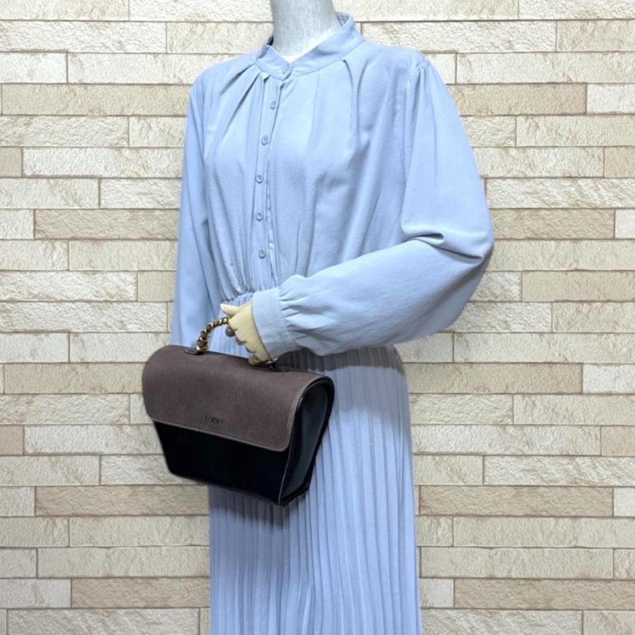LOEWE（ロエベ） ベラスケス ハンドバッグ レザー ブラック レディース