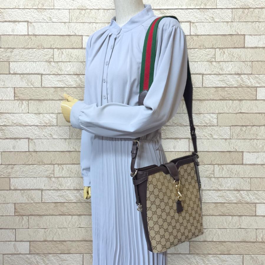 GUCCI（グッチ） ミディアム バケットバッグ ショルダーバッグ GG