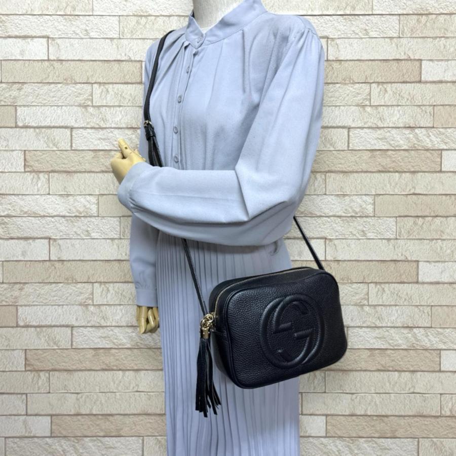 LALALA　グッチ ディスコ ショルダーバッグ ソーホー レザー GUCCI（グッチ） スモール ディスコバッグ ソーホー ショルダーバッグ
