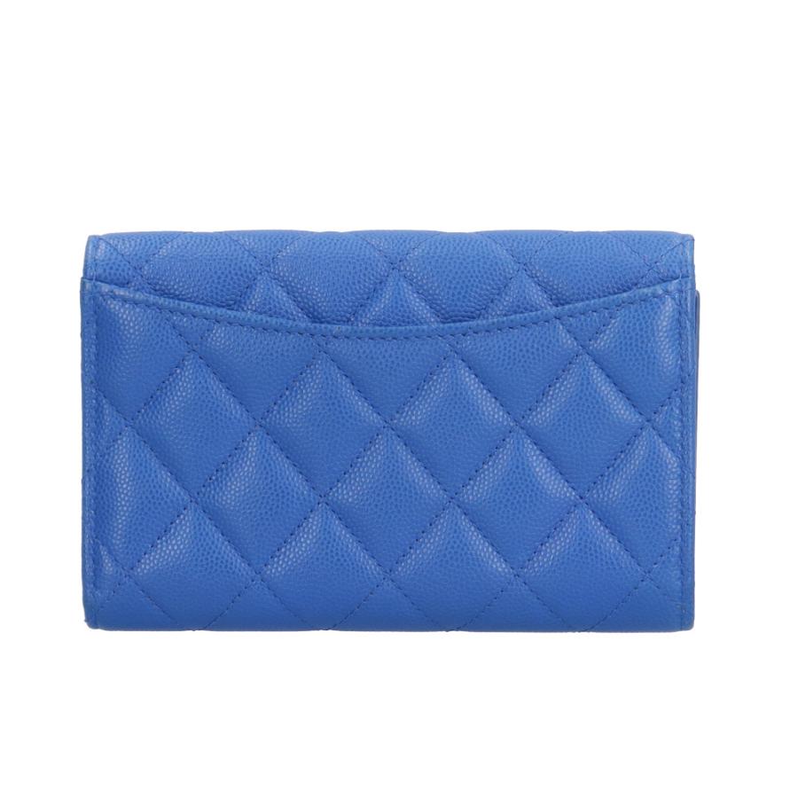 CHANEL（シャネル） マトラッセ 三つ折り財布 キャビアスキン AP0232